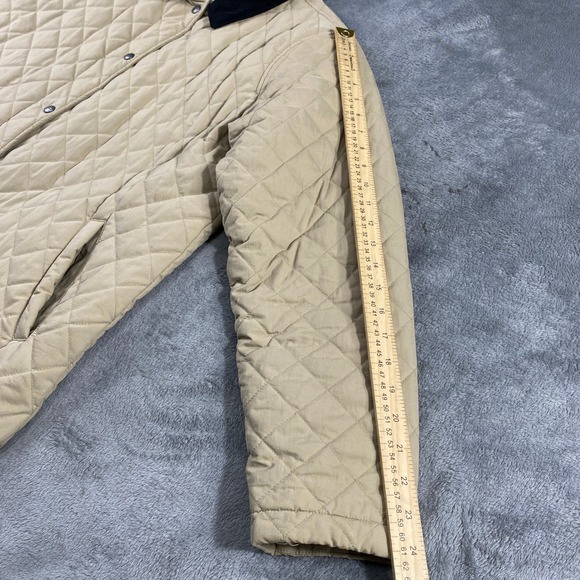 LLBean Coat Womens L Quilted Barn Chore Corduroy Collar Thermore Insulation Farm - Picture 6 of 16
